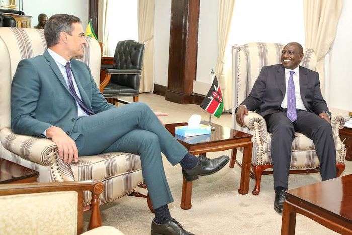 President William Ruto and Prime Minister Pedro Sanchez