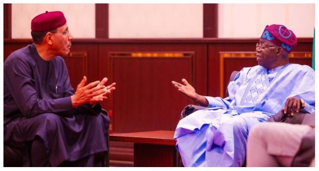 President Mohamed Bazoum of Niger visited President Bola Tinubu at the Presidential Villa, just last Tuesday, July 18, 2023