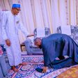 Seyi Tinubu pays condolence visit to Buhari over the death of his niece.