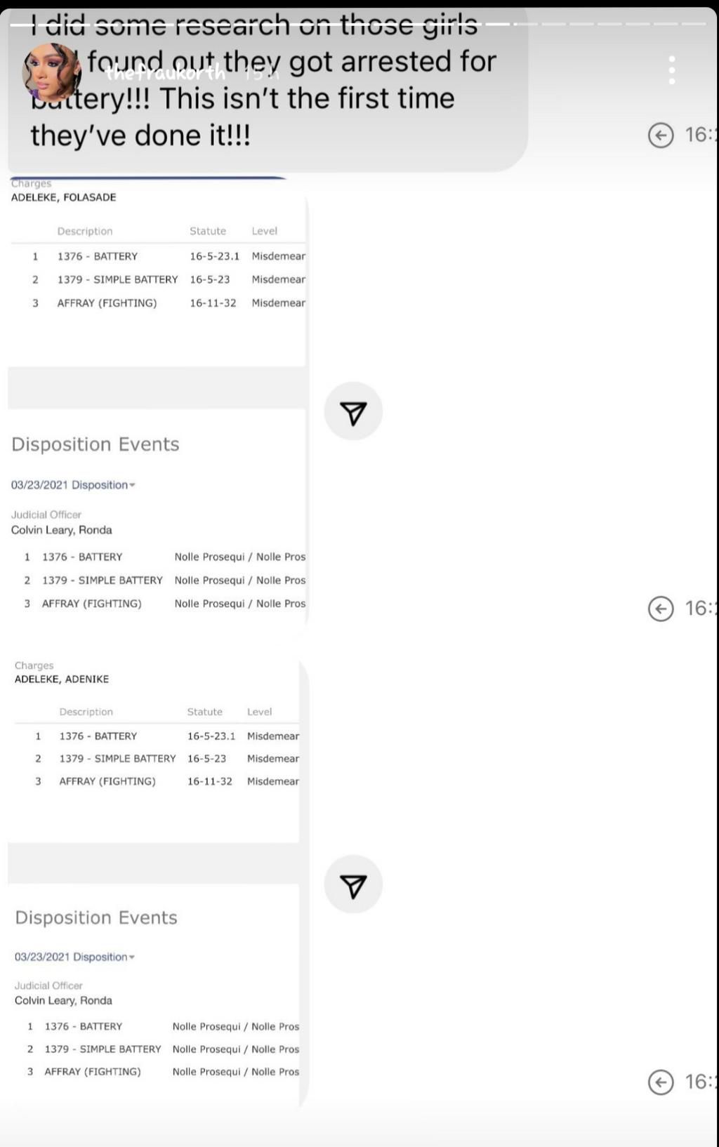 Korth's Instagram story [Instagram/thefraukorth]