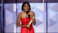 Nigerian-American Ayo Edebiri wins Best Actress at 2024 Golden Globes [Sonja Flemming/CBS]