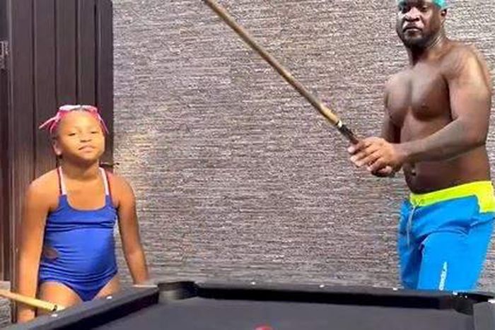 Mr P and Aliona have fun