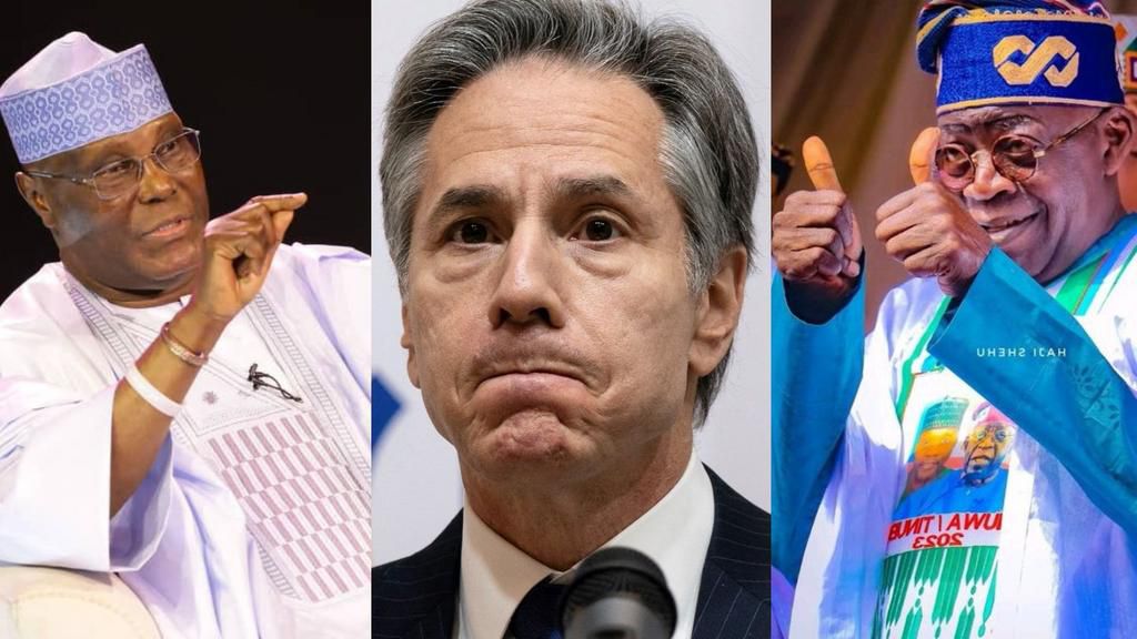 Atiku disappointed in US over Secretary Blinken's call with Tinubu. [File]