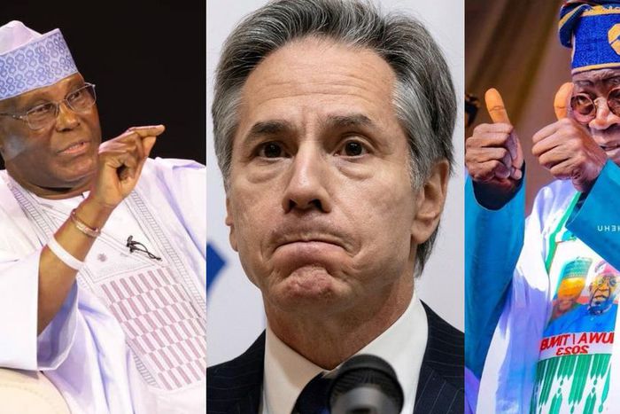 Atiku disappointed in US over Secretary Blinken's call with Tinubu. [File]
