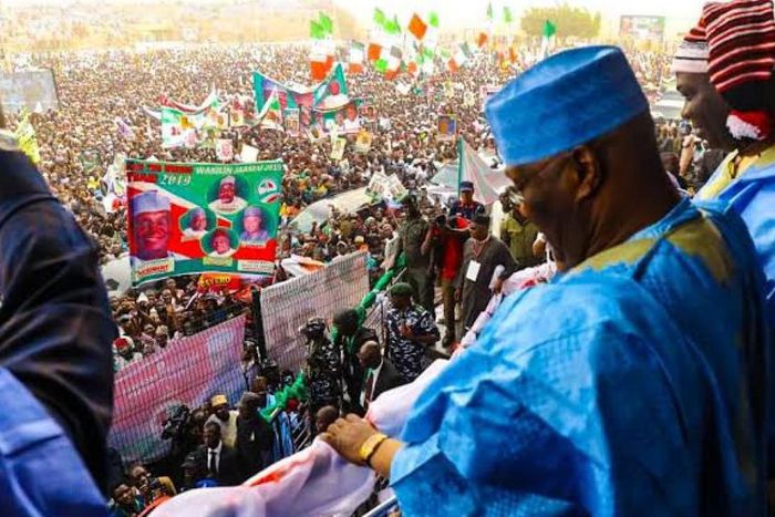 Some supporters of the presidential candidate of the Peoples Democratic Party (PDP), Alhaji Atiku Abubakar were injured in Gombe on Monday, November 21, 2022. (Guardian)