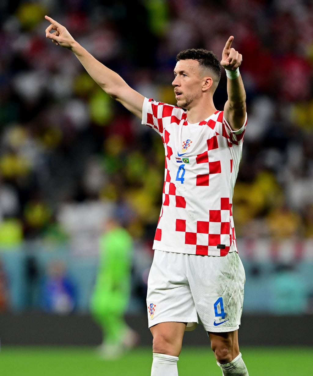 Perisic in action against Brazil