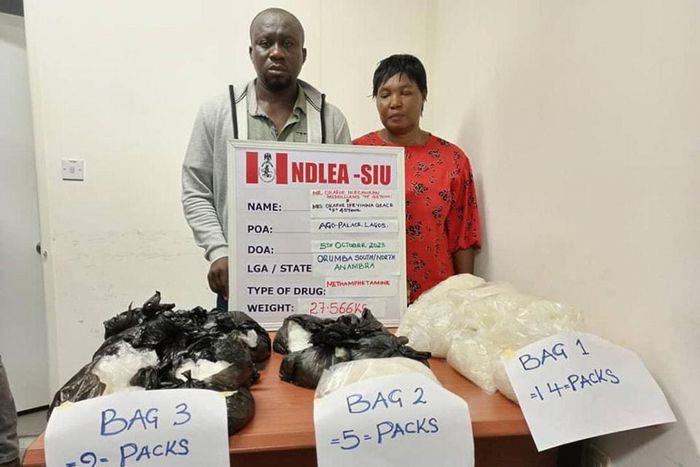NDLEA detains 2 wanted drug barons, others for ingesting 175 wraps of heroin  [Facebook:NDLEA]