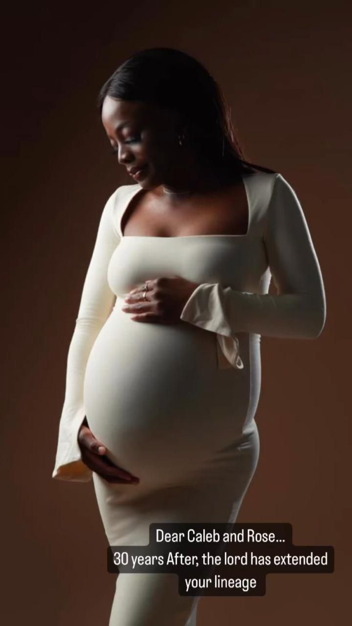 Toke Makinwa's words to the joyful couple [Instastory/TokeMakinwa]