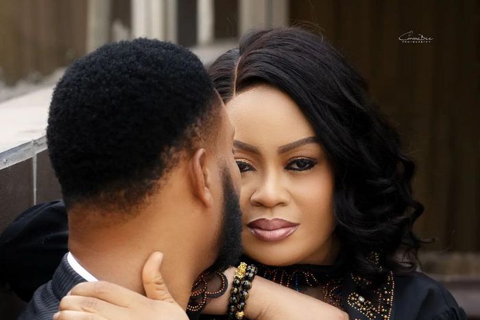 Nkiru Sylvanus shares pre-wedding shoots with her man
