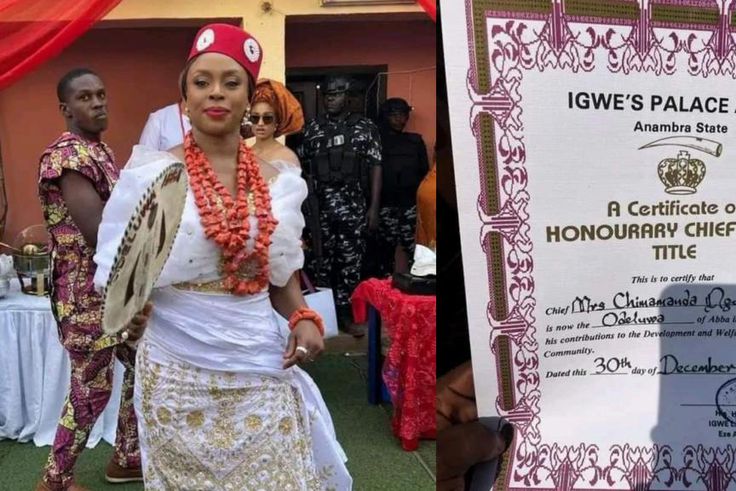 Chimamanda bags chieftaincy title in hometown