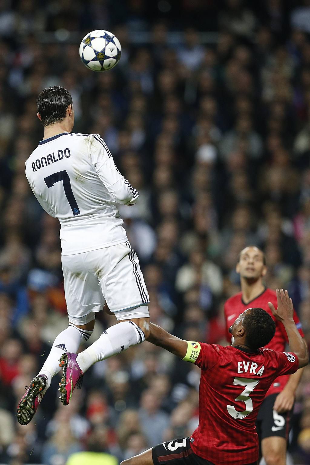 Cristiano Ronaldo scored for Real Madrid against Manchester United back in 2013