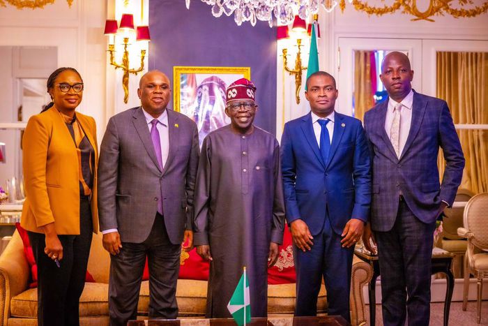 President Bola Tinubu meets with President and Chairman of the Board of Directors of African Export-Import Bank (Afrexim), Prof. Benedict Oramah. [Presidency]