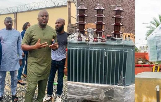 Desmond-Elliot-donates-transformer [Information Nigeria]