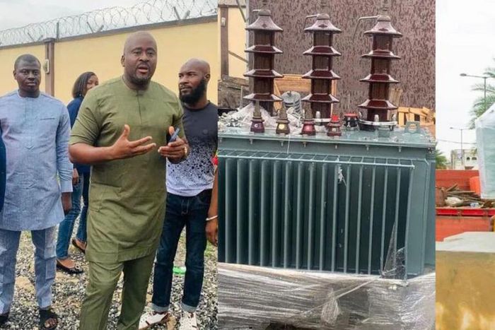 Desmond-Elliot-donates-transformer [Information Nigeria]