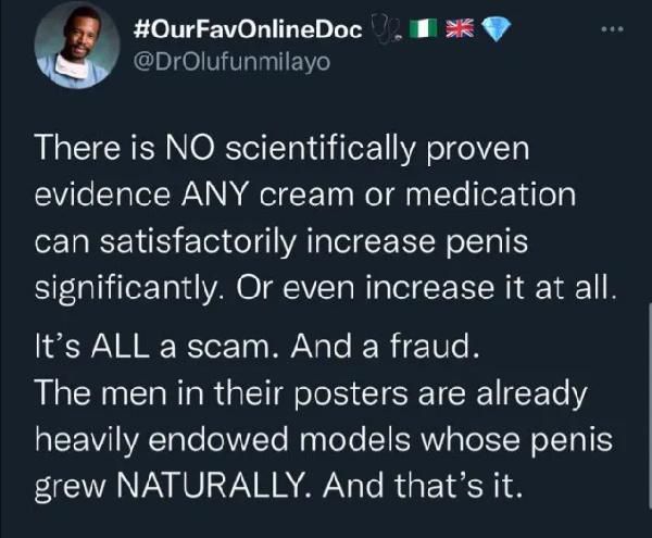 Penis stops growing at age 21; no medicine or exercise can make it bigger or longer – Doctor