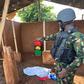 An operative in of the captured IPOB/ESN dens in Delta. [NAN]
