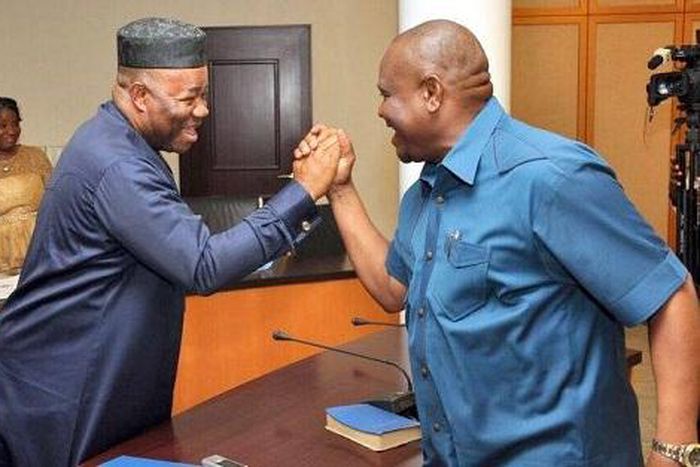 Nyesom Wike and Godswill Akpabio. (Daily Trust)