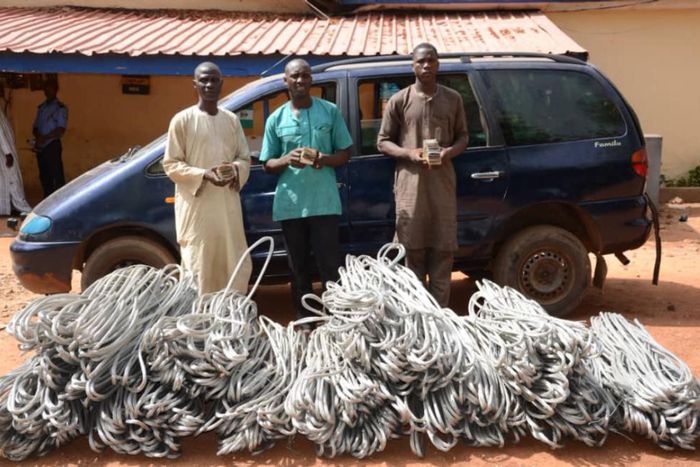 A patrol team of police officers arrested the suspects [NAN]