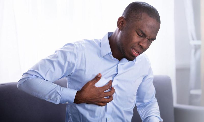 Person having heart attack