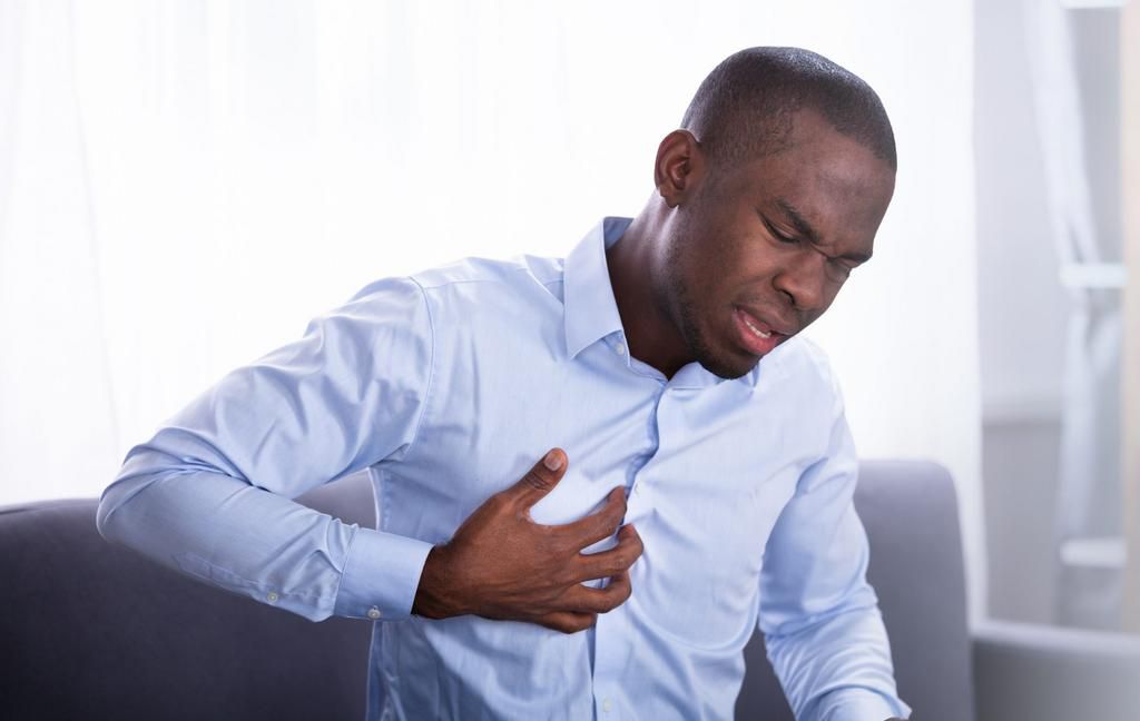 Person having heart attack