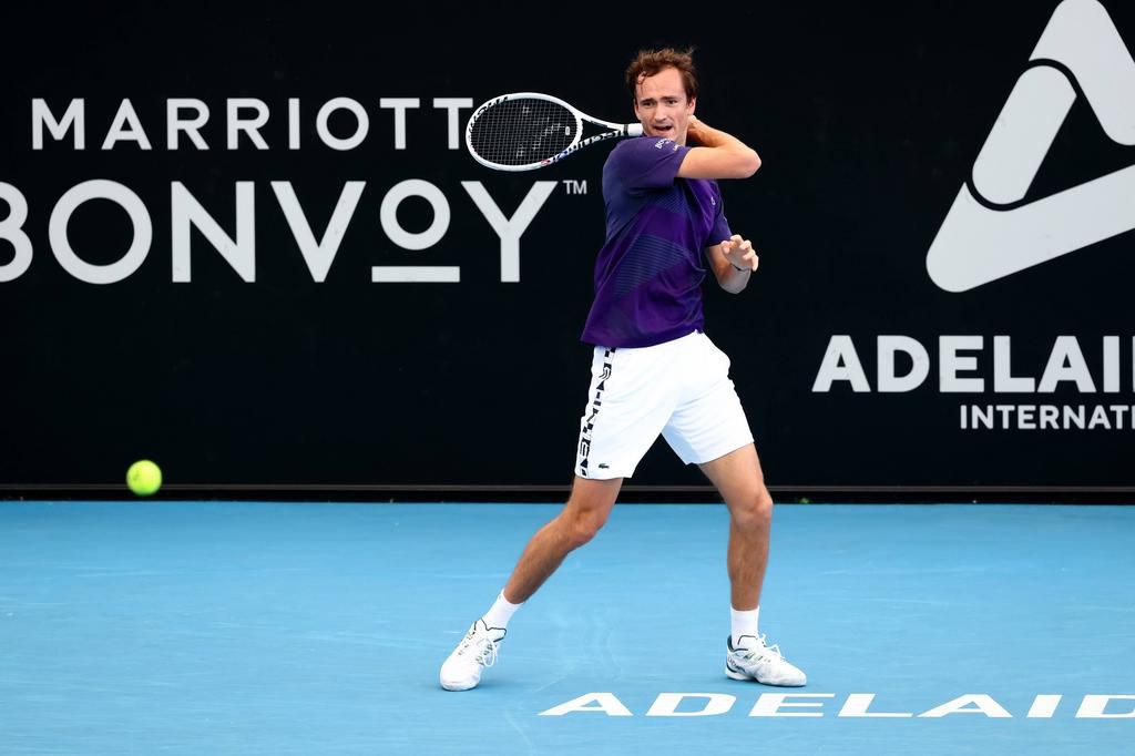 Daniil Medvedev in action at Adelaide Championship ATP