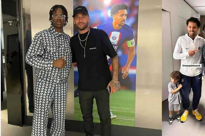 Rema links up with PSG stars Neymar, Hakimi