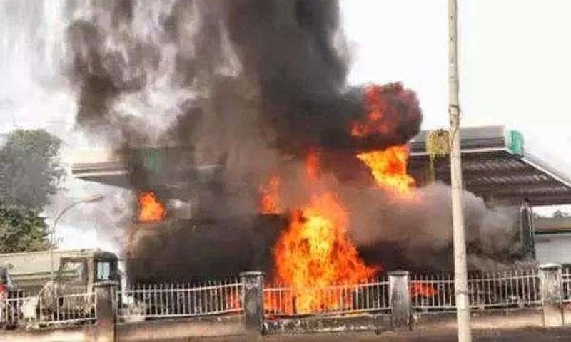 Goil fuel station fire kills over 100 people amidst floods