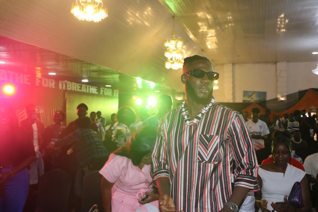 Big Brother Titans former housemate, Blaqboi ,at the Breathe For It Summit in Jos.