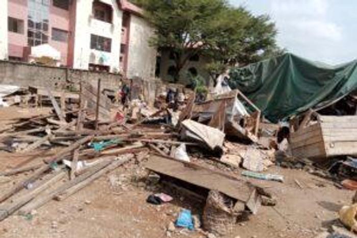 Ongoing demolition at Area 11 (COVID-19 market