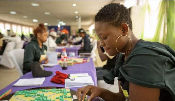 A focused Akpos on the board.