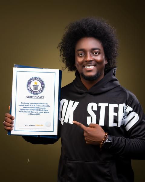 Nigerian actor Ogungbadero, 29 others set Guinness World Record for longest recording session