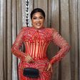 Toyin Abraham in a corset gown [Instagram/toyinabraham]