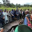 The Federal Government’s Oil Theft Situation Assessment Delegation to the Niger Delta Region during the tour of states in the region. [NAN]