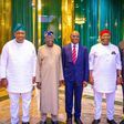 President Bola Tinubu (middle) meets PDP's G5 Governors [Punch]