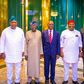 President Bola Tinubu (middle) meets PDP's G5 Governors [Punch]