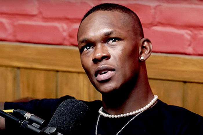 Nigerian-born New Zealander, Israel Adesanya on the Hotboxin’ podcast released April 6, 2022.