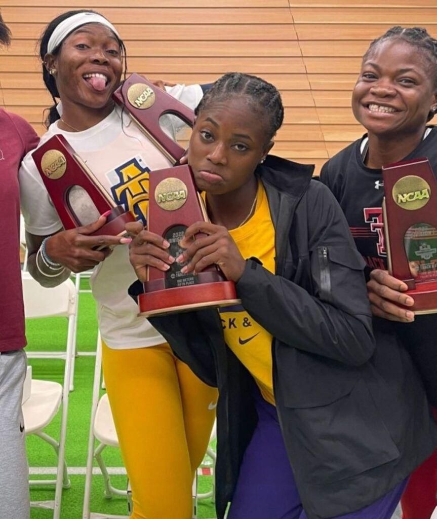 Nwokocha, Ofili and Chukwuma clocked sub-10s last season and qualified for NCAA final