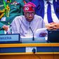 President Bola Tinubu at his AU meeting in Kenya. [Presidency]