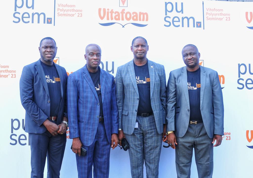 Ola Ogunfeyitimi; Supply Chain Director, Vitafoam, Sola Owoade; Group Managing Director, Vitafoam Nigeria Plc, Taiwo Adeniyi; Commercial Director, Vitafoam, and Dahiru Gambo
