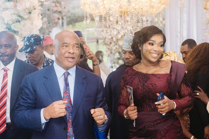 Governor Hope Uzodinma of Imo State and his daughter, Barr. Prada Uzodinma. (PUSG)