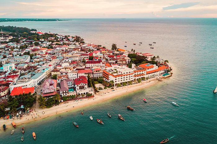 Aerial view of Tanzania