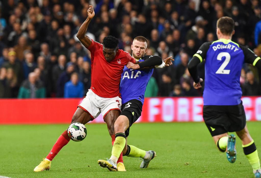 Taiwo Awoniyi vs Spurs in the Premier League 2022/23 season