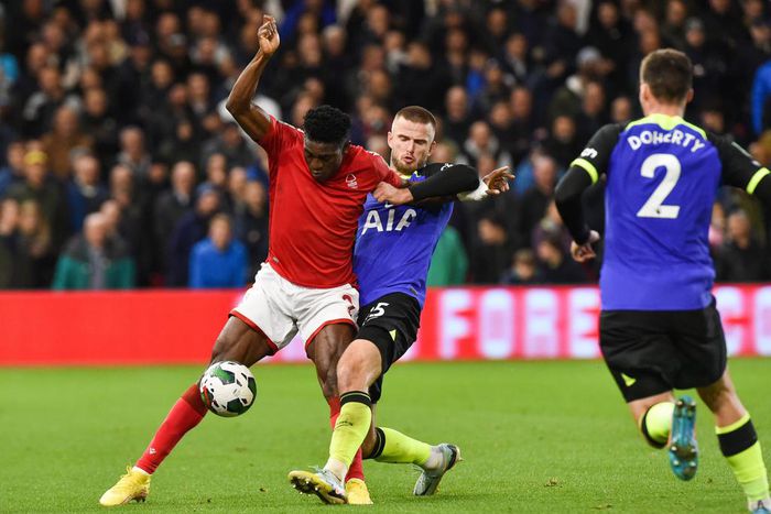 Taiwo Awoniyi vs Spurs in the Premier League 2022/23 season