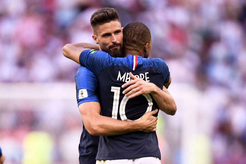 Olivier Giroud and Kylian Mbappe have formed a formidable partnership for France.
