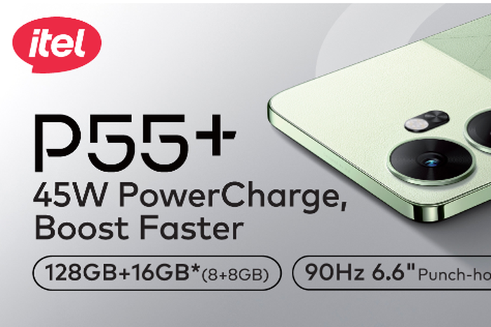 Meet the powerful itel P55+ — the smartphone redefining fast charging.