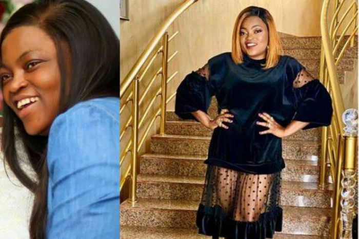 Funke Akindele and mum (TribuneOnline)