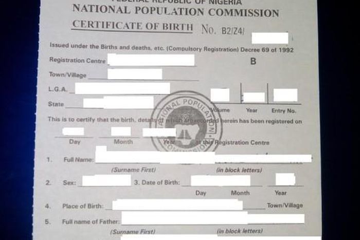 Birth certificate [Nairaland Forum]