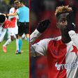 Peter Olayinka and Yira Sor could not help Slavia Prague avoid elimination