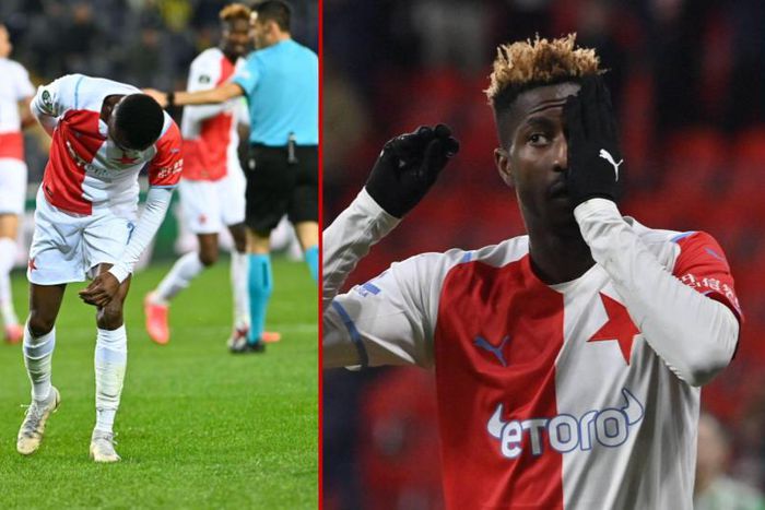 Peter Olayinka and Yira Sor could not help Slavia Prague avoid elimination