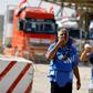 Aid arrives at the Palestinian side of the border with Egypt in Rafah in the southern Gaza Strip, October 21, 2023.Ibraheem Abu Mustafa/Reuters